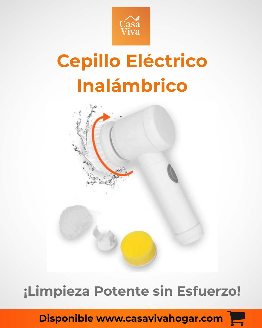 Cepillo Limpieza Electrico 5 en 1 – Limpieza Sin Esfuerzo