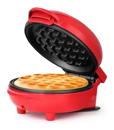 Mini Wafflera Roja Multifunción