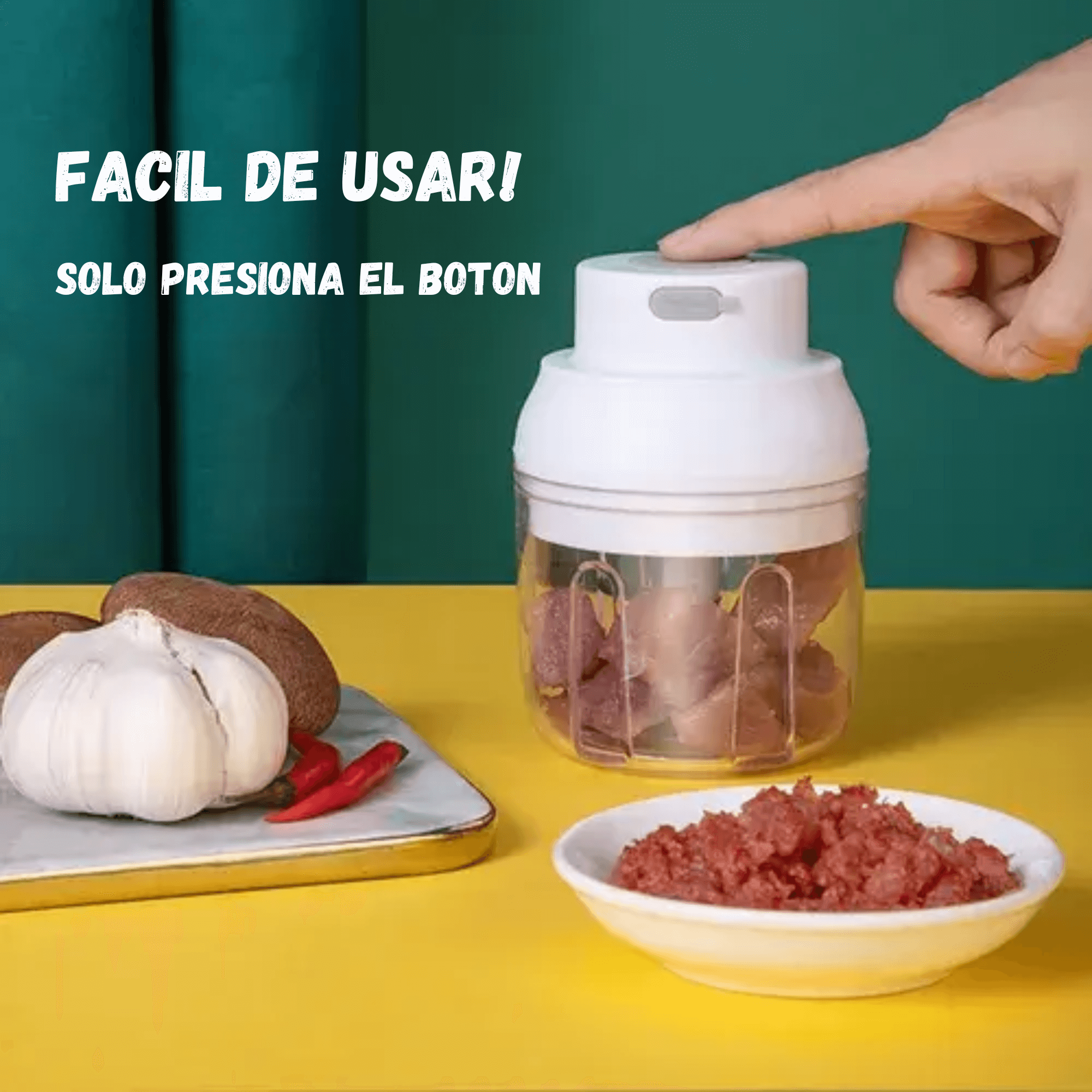 Procesador Alimentos Eléctrico – Pica, Ralla y Tritura en Segundos