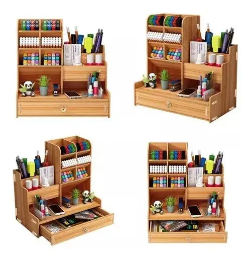 Organizador Escritorio Madera Ecológica