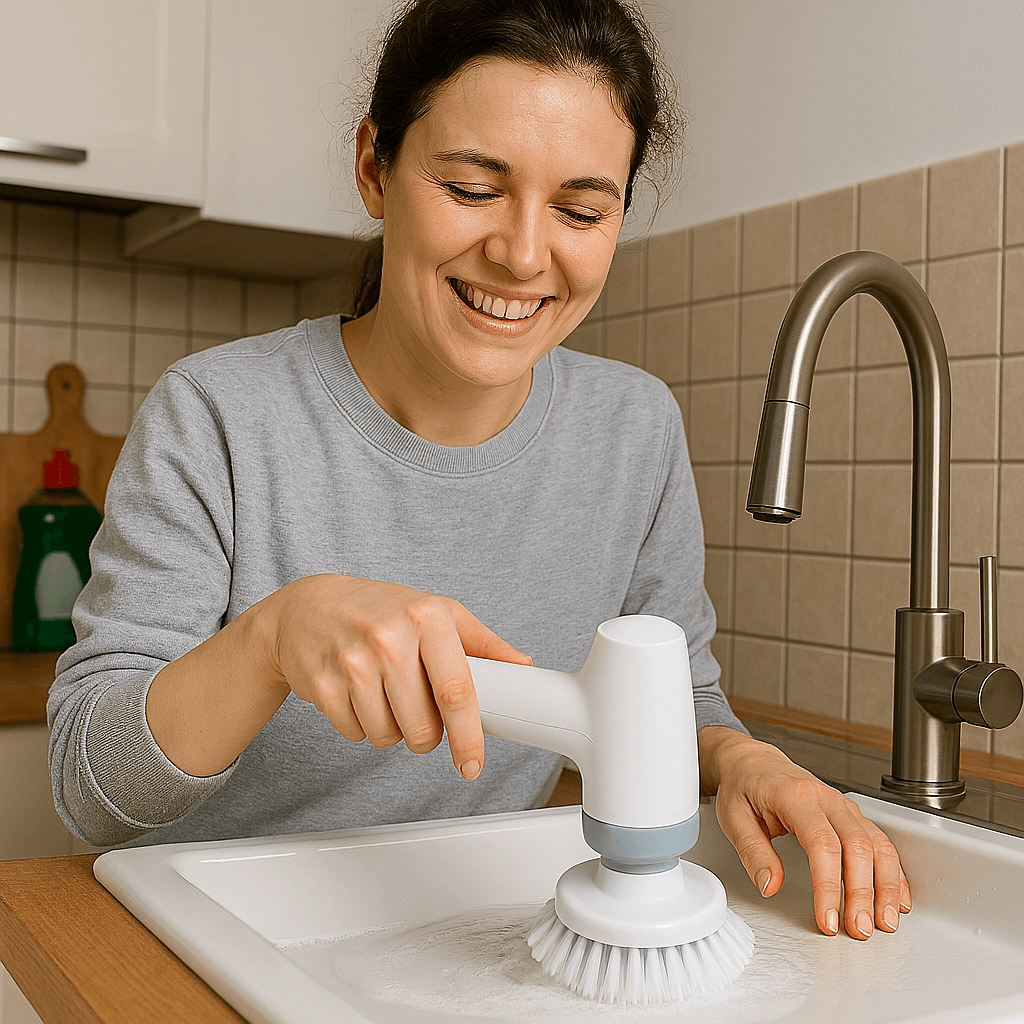 Cepillo Eléctrico Inalámbrico – Limpieza Potente Sin Esfuerzo